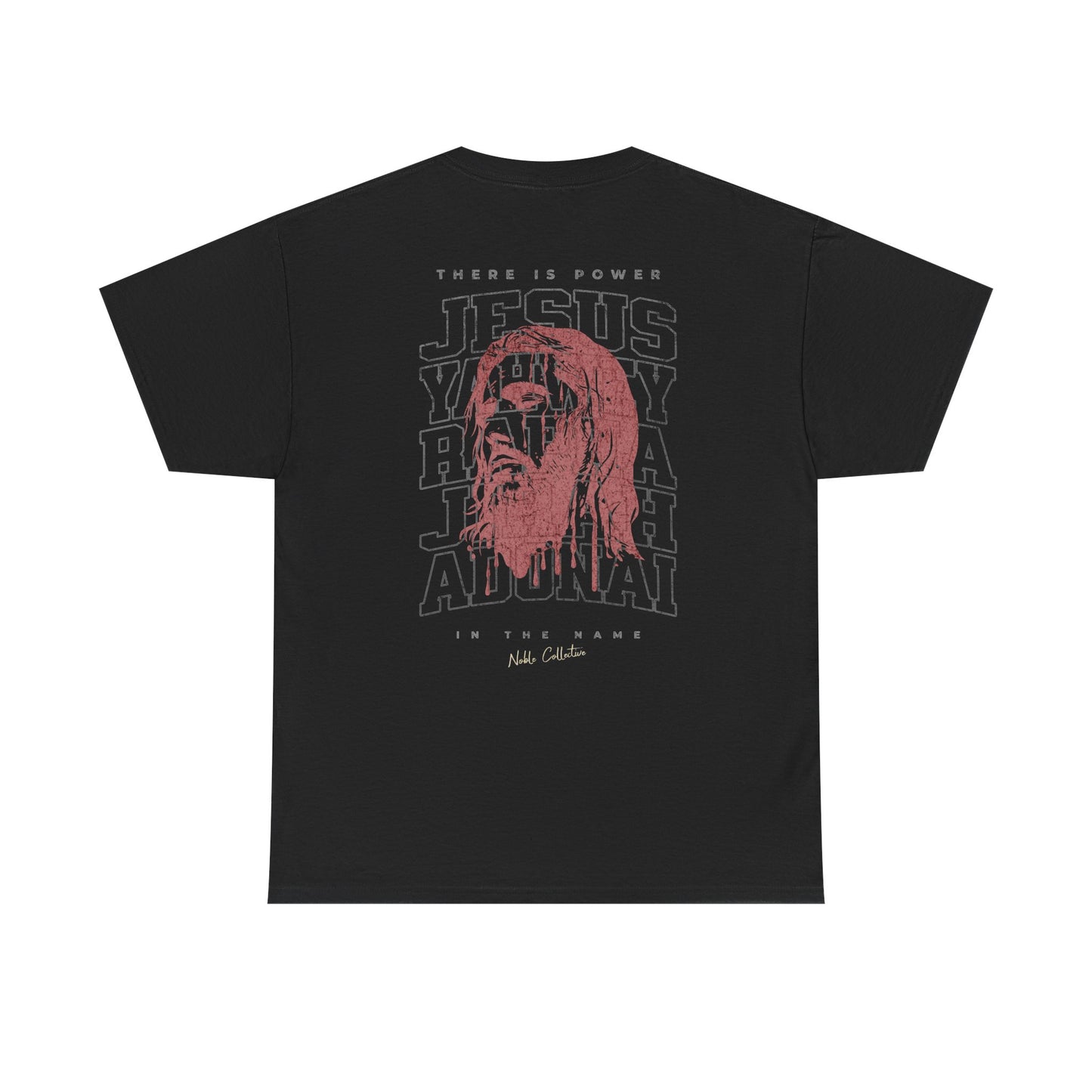 POWER IN THE NAME RED TEE NOBLE COLLECTIVE