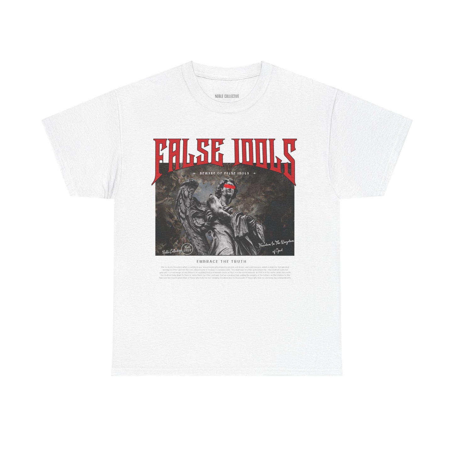 FALSE IDOLS RED NOBLE COLLECTIVE TEE