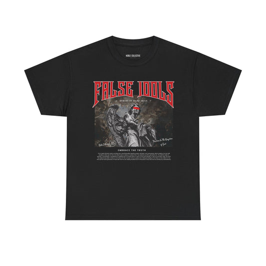 FALSE IDOLS RED NOBLE COLLECTIVE TEE