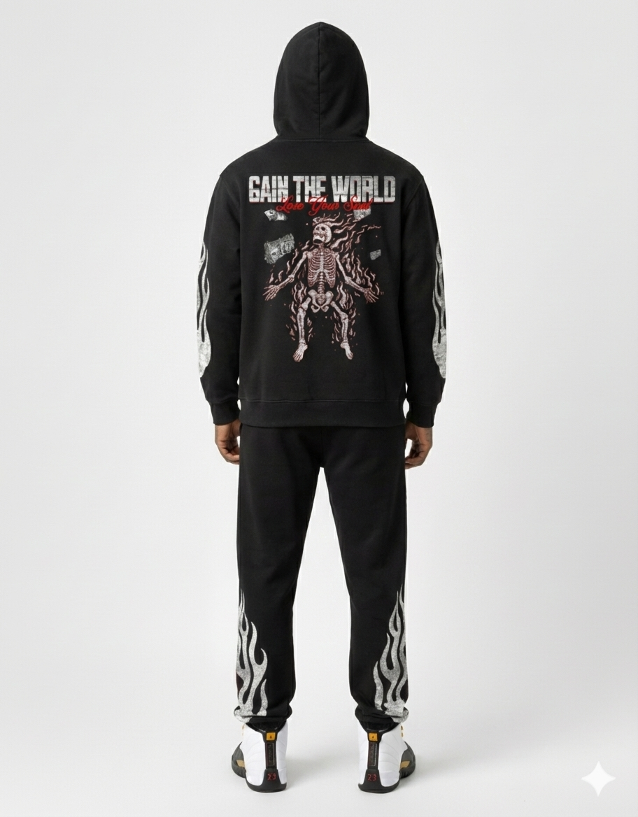 NOBLE COLLECTIVE GAIN THE WORLD HEAVY SWEATPANTS