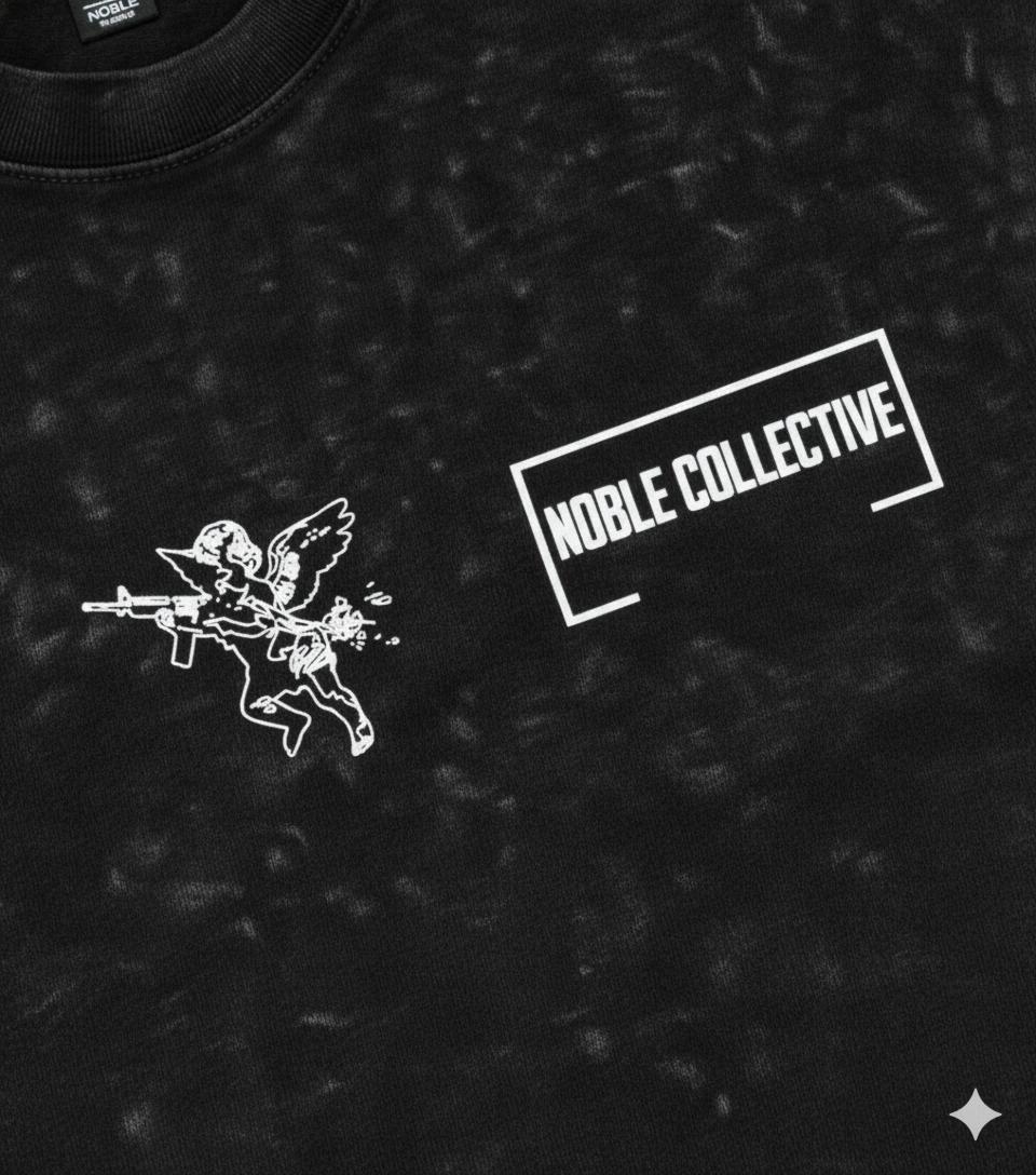 NOBLE COLLECTIVE REFINED BY FIRE STONE HEAVY WASHED TEE